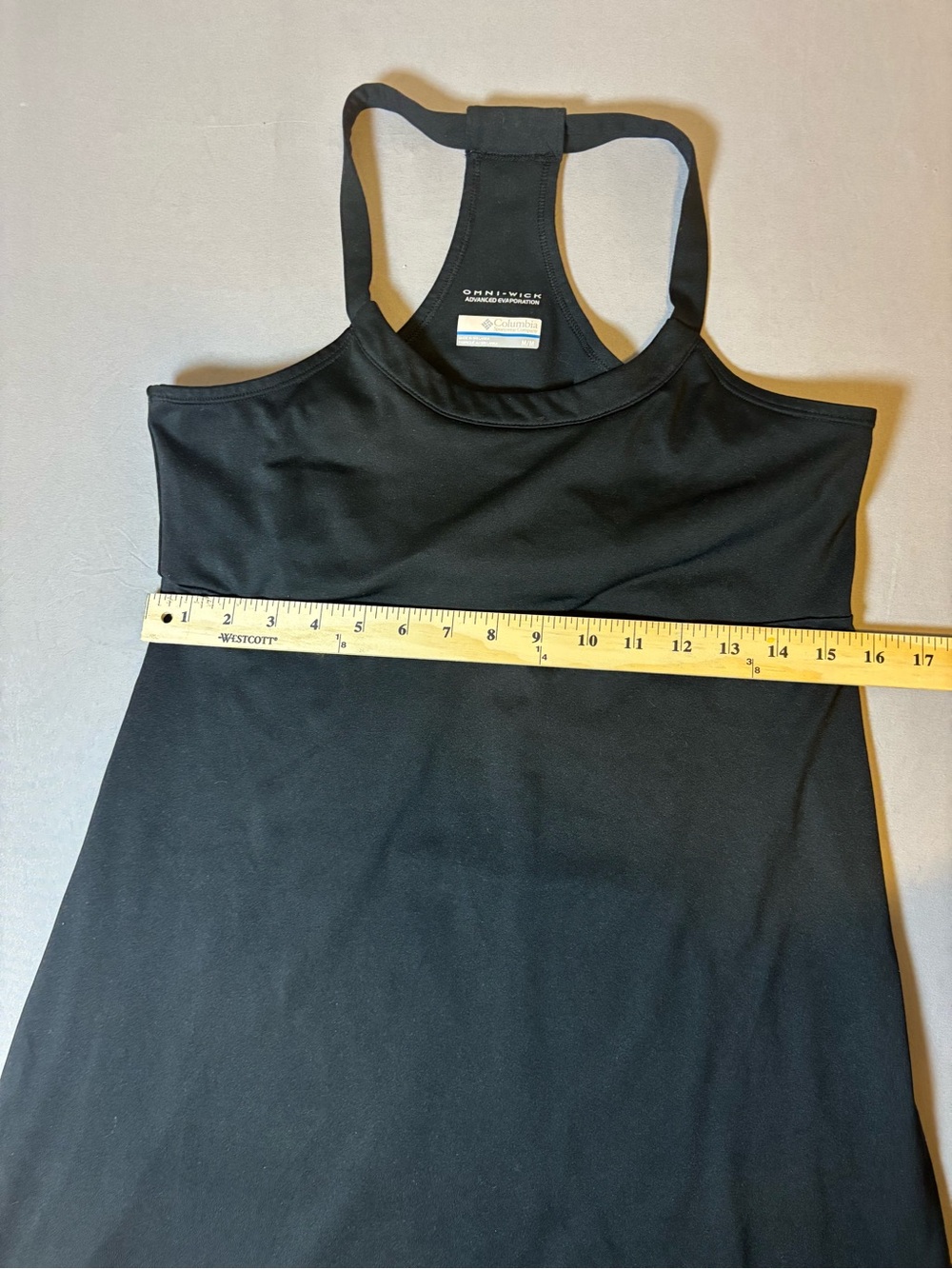 Women’s Columbia Omniwick Simple Black Tank Dress Size Medium - Picture 5 of 8